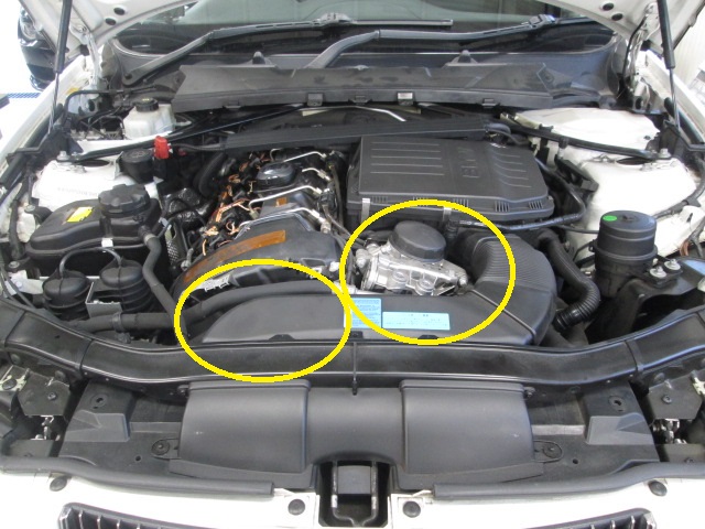BMW E90 335i オイル漏れ修理 VANOSガスケット オイルフィルターブラケットガスケット交換 作業事例 | 輸入車修理専門店 S-TECH  carservice (エステックカーサービス) ベンツ・BMW・ジャガー・ポルシェなどの外車修理・鈑金塗装