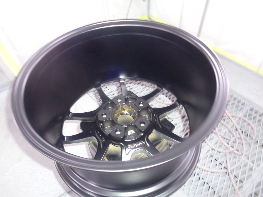 ポルシェ、718ボクスター、アルミホイール、色替え、塗装、マッドブラック