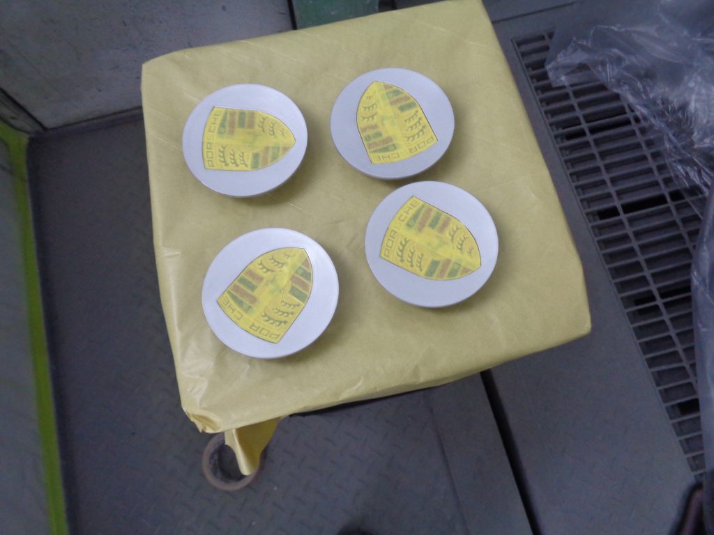 ポルシェ、718ボクスター、アルミホイール、色替え、塗装、マッドブラック