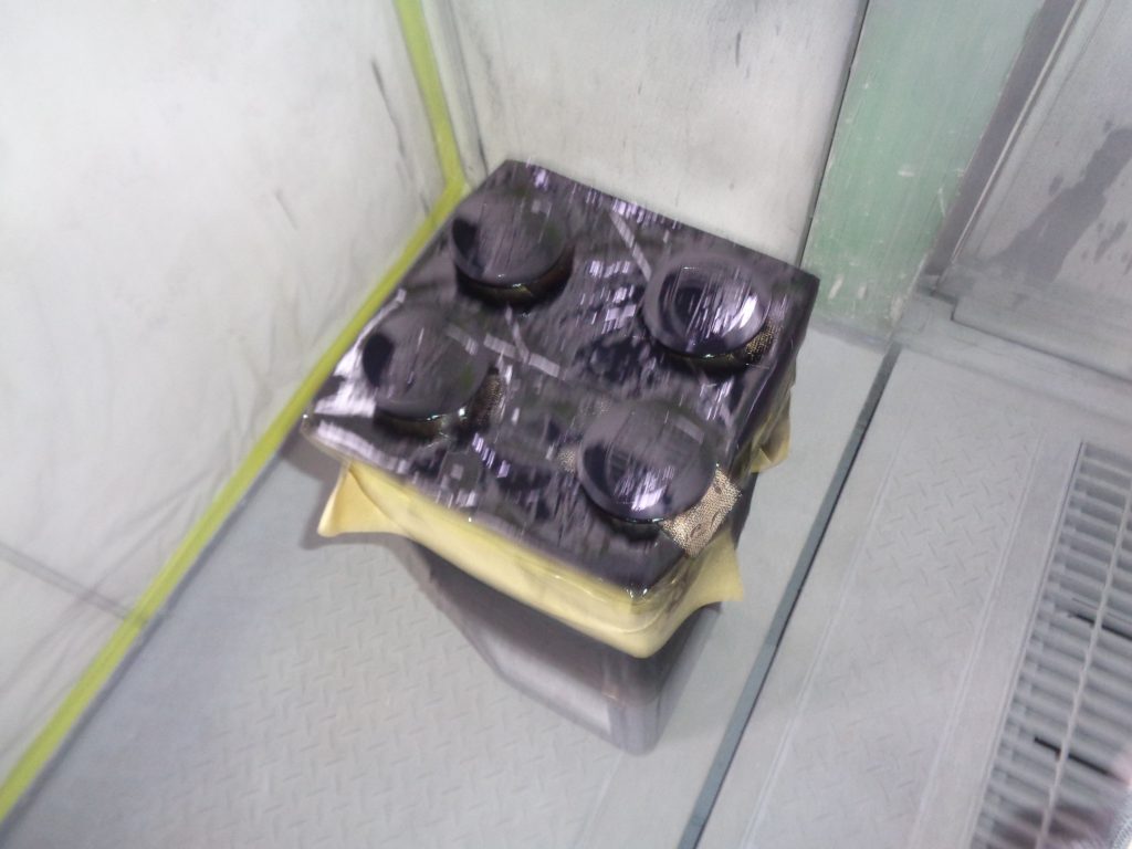 ポルシェ、718ボクスター、アルミホイール、色替え、塗装、マッドブラック