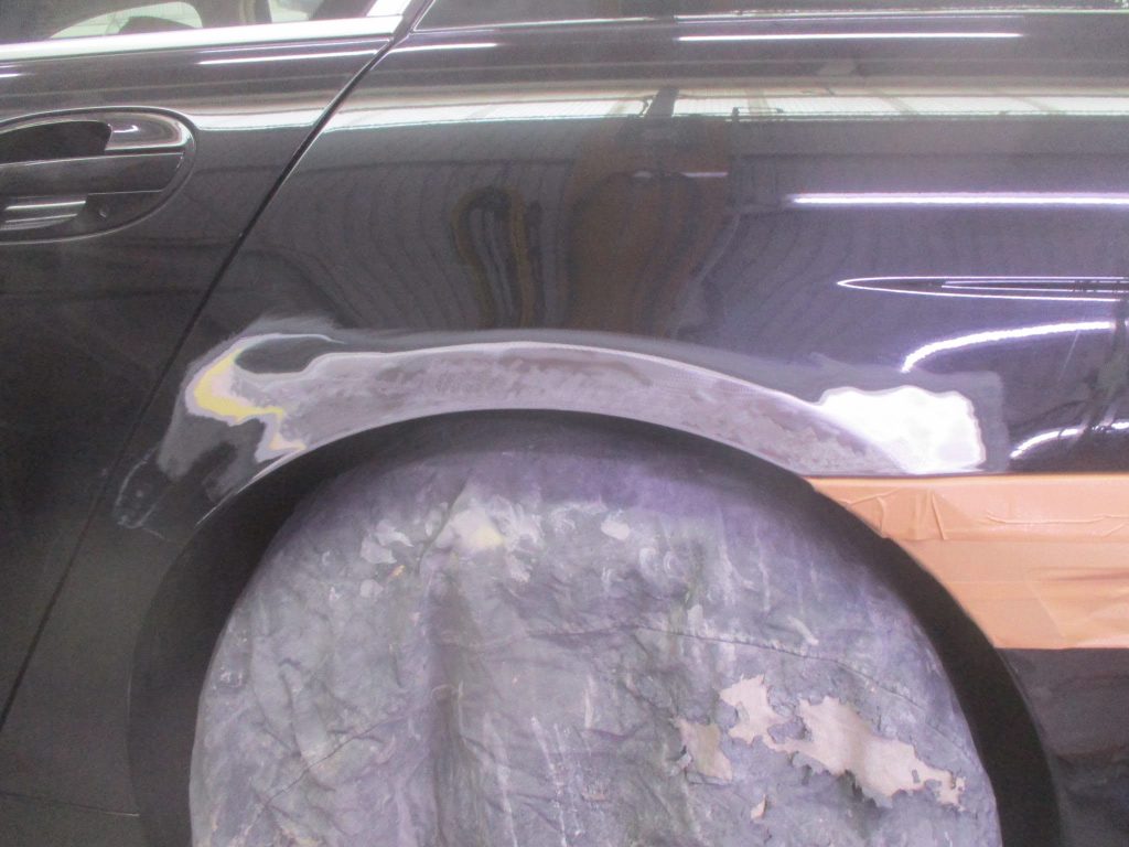 BMW、E65、7シリーズ、リアドア、クォーターパネル、キズ、凹み、修理、塗装、
