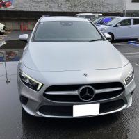 メルセデスベンツ、W177、Aクラス、リアドア、クォーターパネル、ロッカーカバー、リアバンパー、キズ、凹み、変形、修理、交換、塗装、