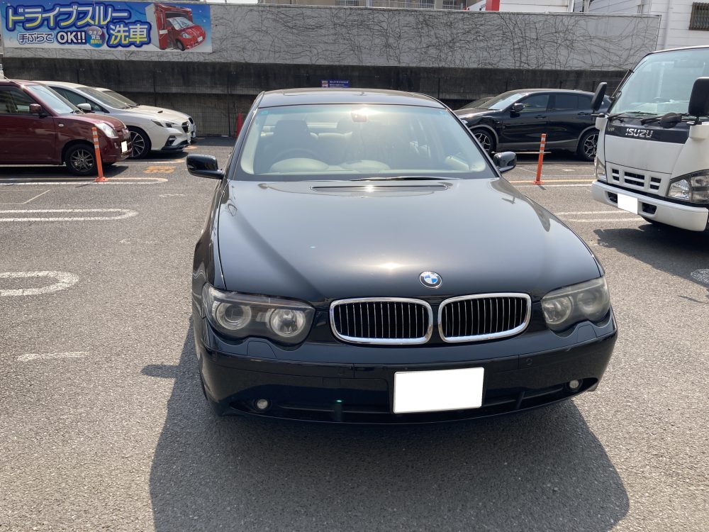 BMW、E65、7シリーズ、リアドア、クォーターパネル、キズ、凹み、修理、塗装、