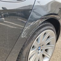 BMW、E65、7シリーズ、リアドア、クォーターパネル、キズ、凹み、修理、塗装、