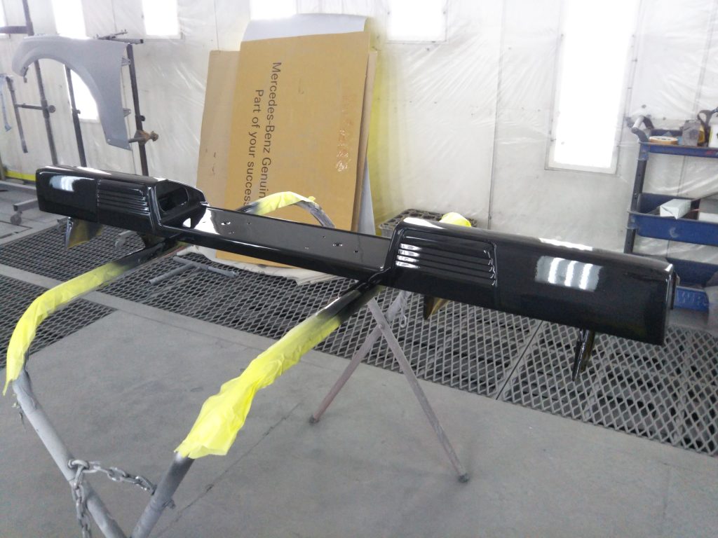 メルセデスベンツ、ゲレンデ、W463、リアバンパー、変形、交換、