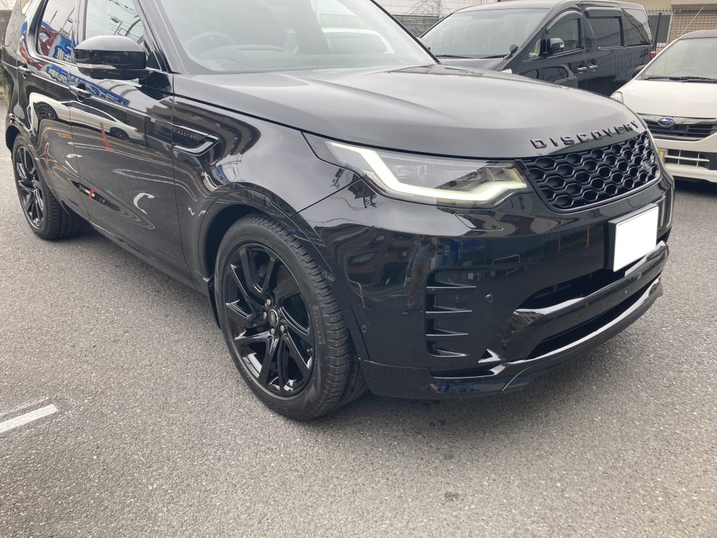 ランドローバー、ディスカバリー5、フロントバンパー、キズ、修理、塗装、