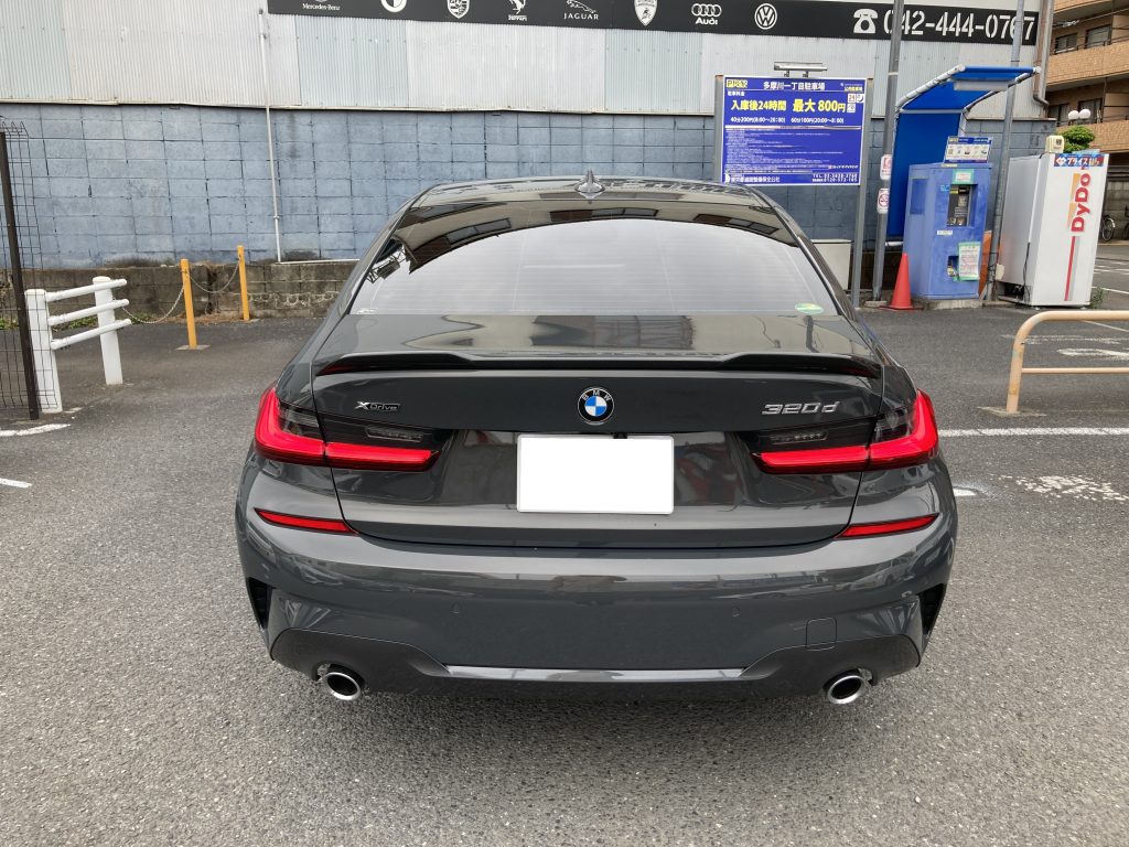 BMW、3シリーズ、G20、フロントバンパー、フロントフェンダー、Mスポーツエアロ、キズ、変形、交換、塗装、取付、