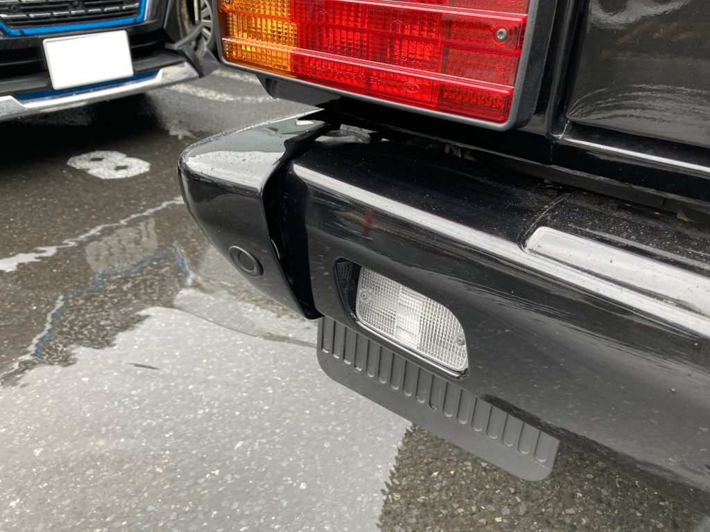 メルセデスベンツ、ゲレンデ、W463、リアバンパー、変形、交換、