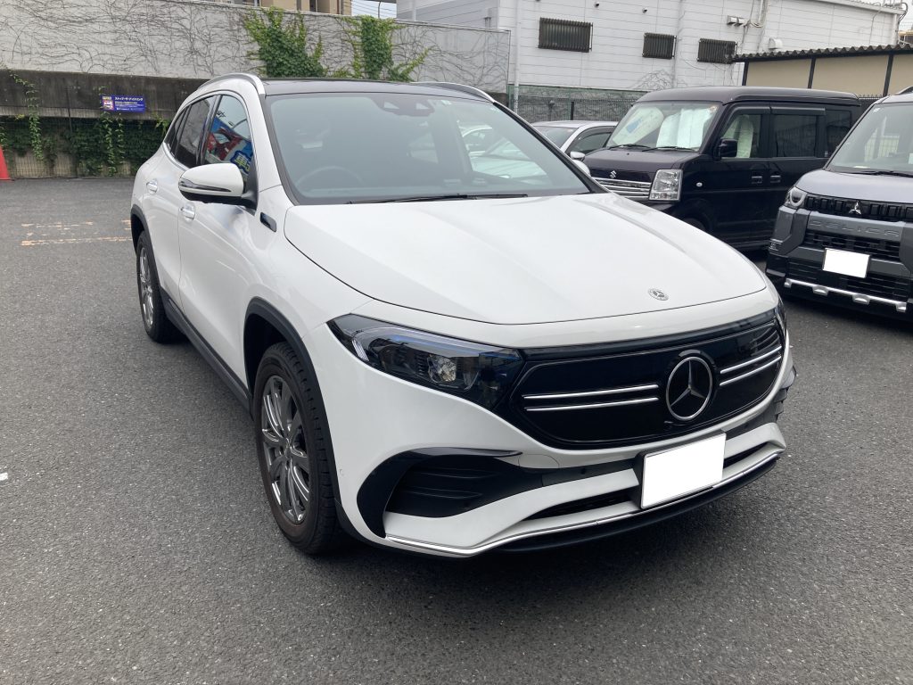 メルセデスベンツ、W243、EQA、フロントバンパー、ヘッドライト、レーダーセンサー、交換、脱着、点検、調整、塗装、