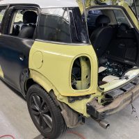 ミニ、リアドア、ドアハンドル、ルーフサイド、ミラーカバー、アルミホイール、キズ、凹み、修理、交換、塗装、