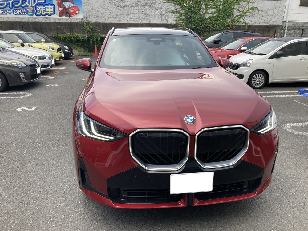 BMW、X3、G45、フロントバンパー、エアダクト、キズ、変形、修理、交換、塗装、