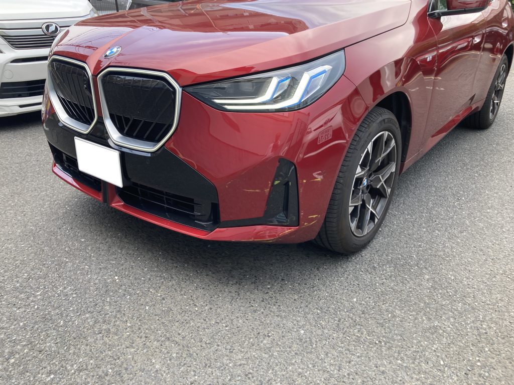 BMW、X3、G45、フロントバンパー、エアダクト、キズ、変形、修理、交換、塗装、