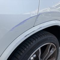 BMW、X3、リアドア、クォーターパネル、アーチモール、キズ、凹み、修理、塗装、