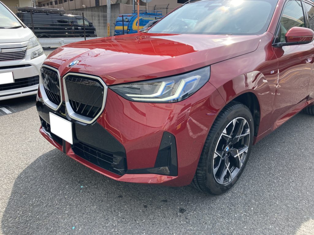 BMW、X3、G45、フロントバンパー、エアダクト、キズ、変形、修理、交換、塗装、