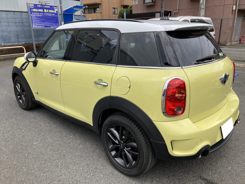 ミニ、リアドア、ドアハンドル、ルーフサイド、ミラーカバー、アルミホイール、キズ、凹み、修理、交換、塗装、