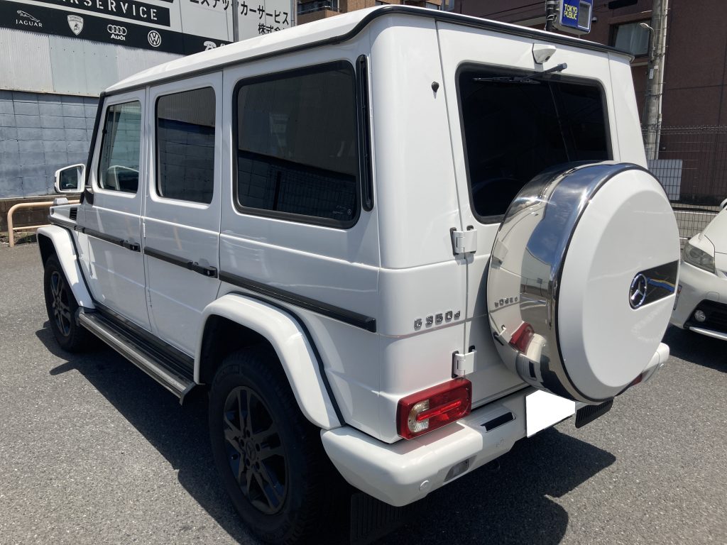 メルセデスベンツ、ゲレンデ、W463、リアゲート、背面タイヤカバー、キズ、変形、交換、塗装、