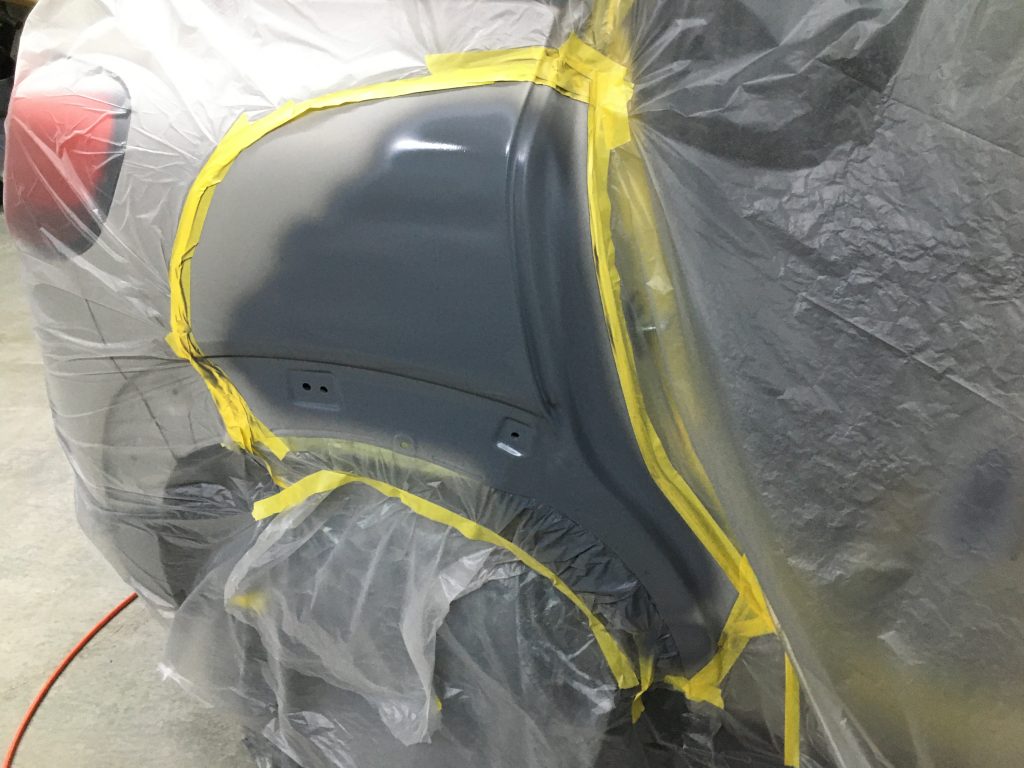 シトロエン、C3、リアドア、クォーターパネル、キズ、凹み、修理、交換、塗装、