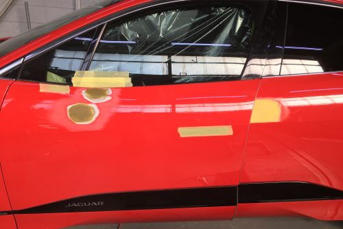 ジャガー、I-pace、フロントドア、リアドア、キズ、凹み、修理、塗装、