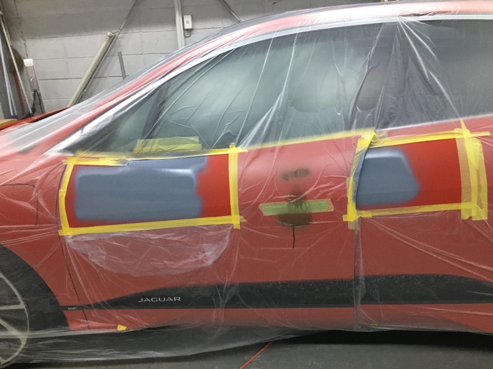 ジャガー、I-pace、フロントドア、リアドア、キズ、凹み、修理、塗装、