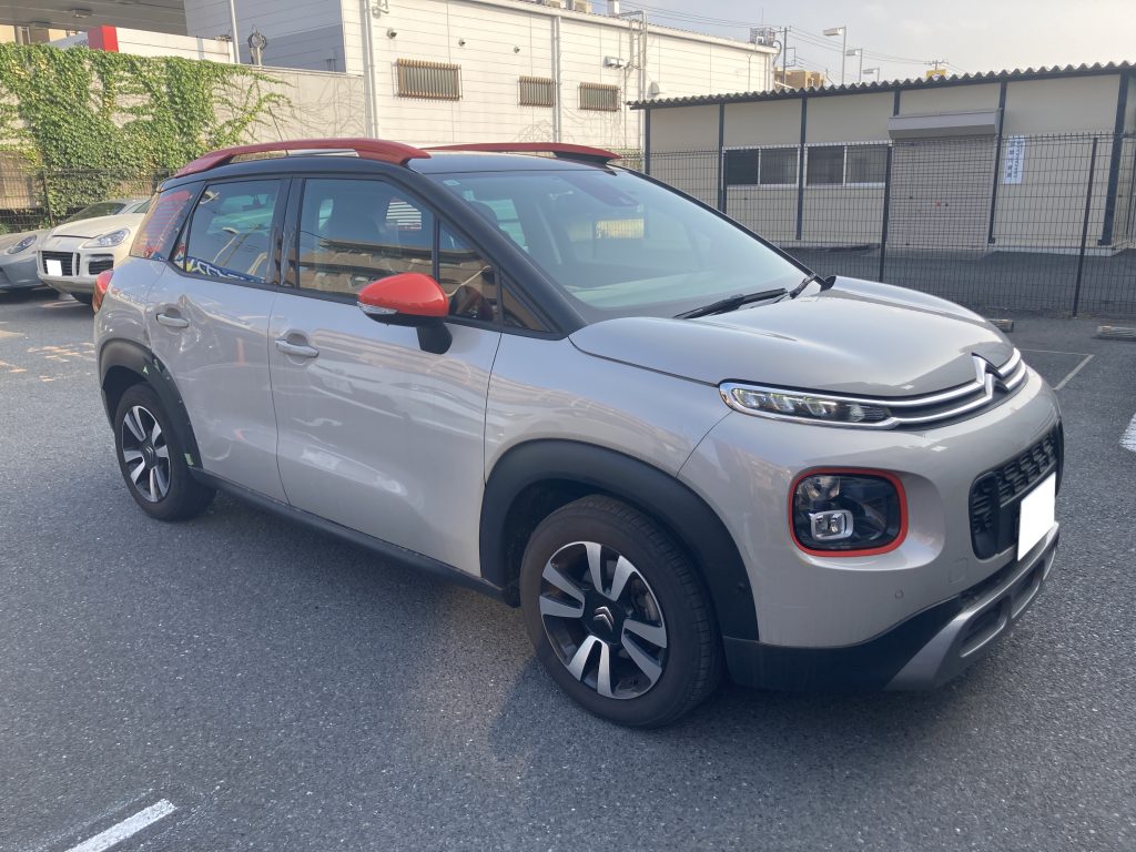 シトロエン、C3、リアドア、クォーターパネル、キズ、凹み、修理、交換、塗装、