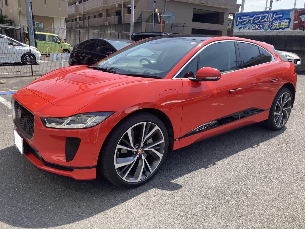 ジャガー、I-pace、フロントドア、リアドア、キズ、凹み、修理、塗装、