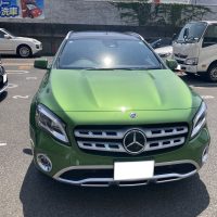 メルセデスベンツ、GLA、W156、フロントドア、クォーターパネル、リアバンパー、キズ、凹み、修理、デントリペア、