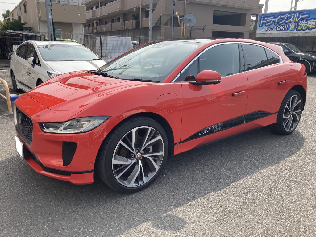 ジャガー、I-pace、フロントドア、リアドア、キズ、凹み、修理、塗装、