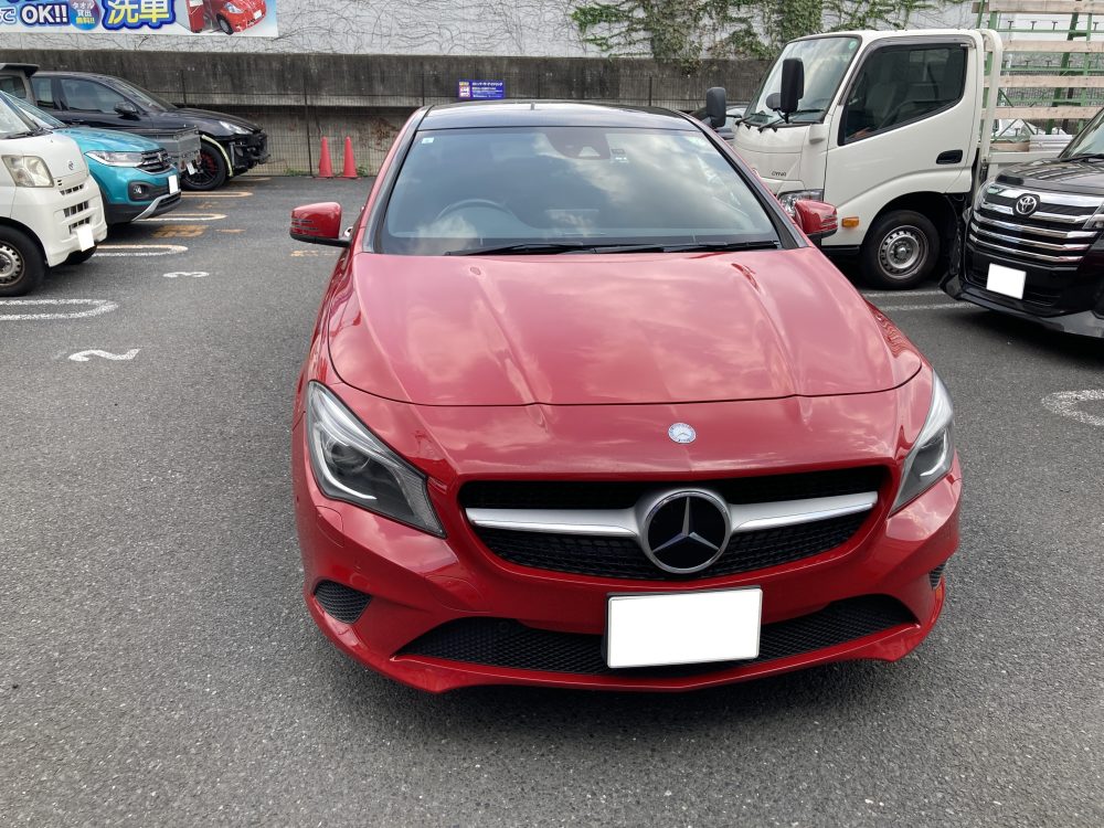 メルセデスベンツ、CLA、W117、ボンネット、トランクパネル、塗装浮き、剥離、凹み、修理、塗装、
