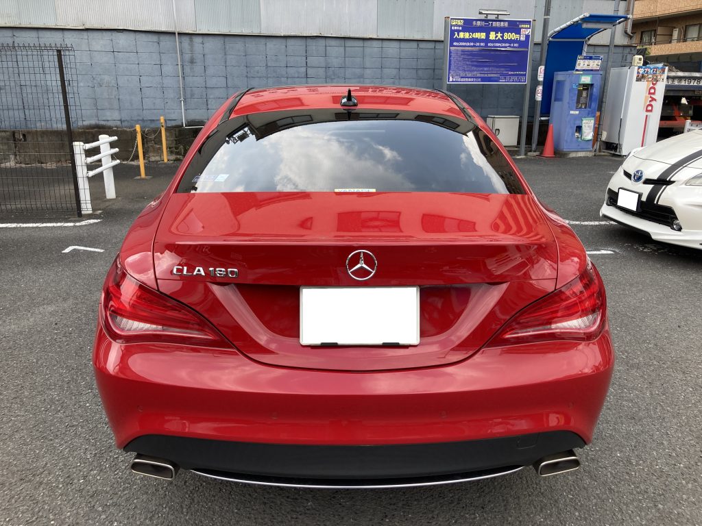 メルセデスベンツ、CLA、W117、ボンネット、トランクパネル、塗装浮き、剥離、凹み、修理、塗装、