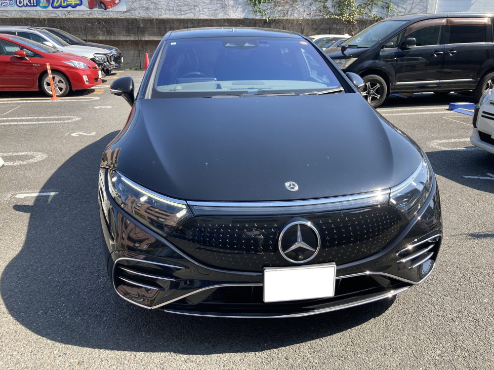 メルセデスベンツ、W297、EQS、リアバンパー、キズ、修理、再塗装修理