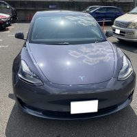 テスラ、モデル3、フロントバンパー、フロントフェンダー、キズ、変形、修理、交換、塗装、