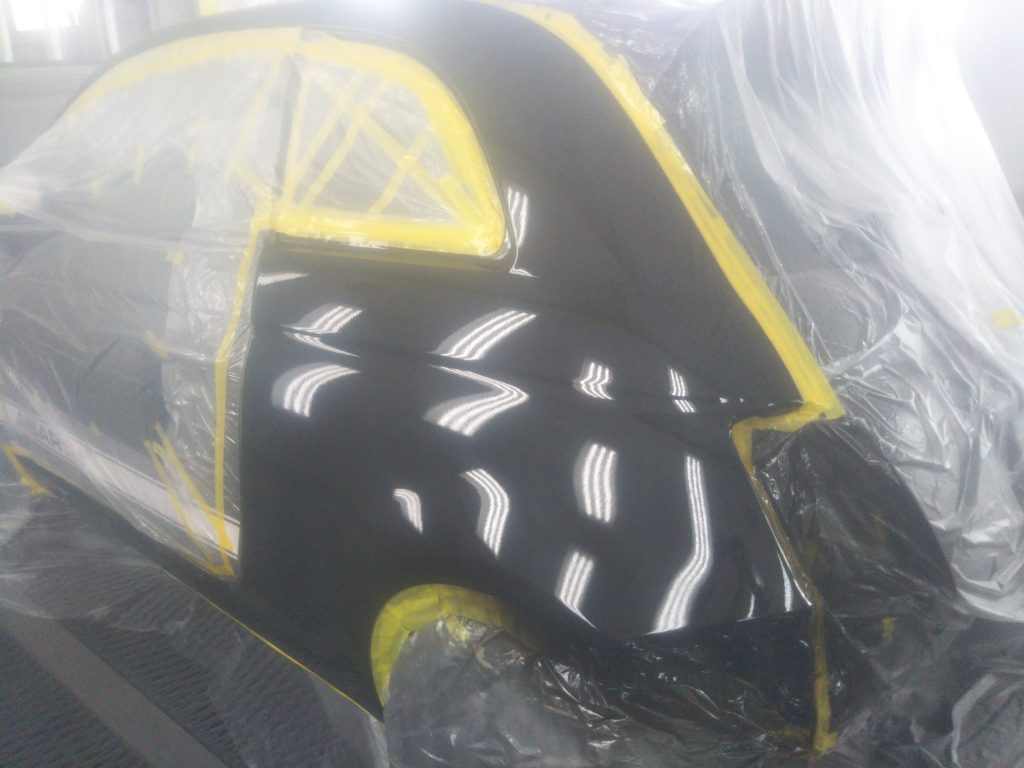 フィアット、アバルト695、クォーターパネル、リアバンパー、アルミホイール、キズ、変形、修理、交換、塗装、