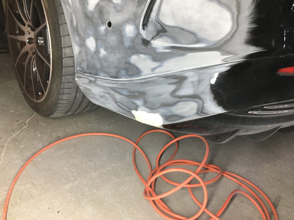 メルセデスベンツ、W297、EQS、リアバンパー、キズ、修理、再塗装修理