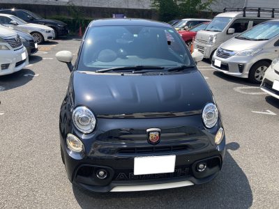 フィアット、アバルト695、クォーターパネル、リアバンパー、アルミホイール、キズ、変形、修理、交換、塗装、