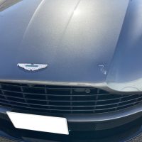 アストンマーチン、フード、凹み、修理、塗装、アルミパネル、