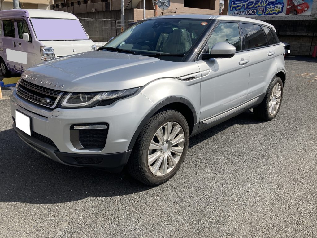 ランドローバー、イヴォーク、フロントフェンダー、フロントドア、リアドア、クォーターパネル、キズ、凹み、修理、交換、塗装、