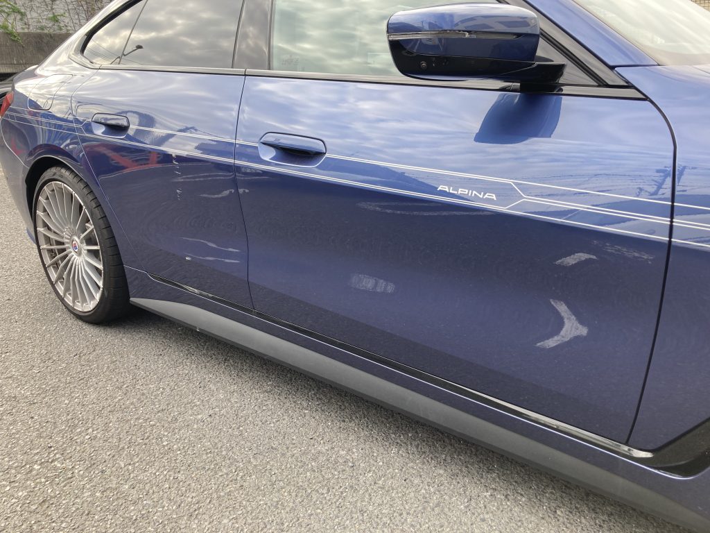 アルピナ、B4、リアドア、デコライン、キズ、修理、交換、