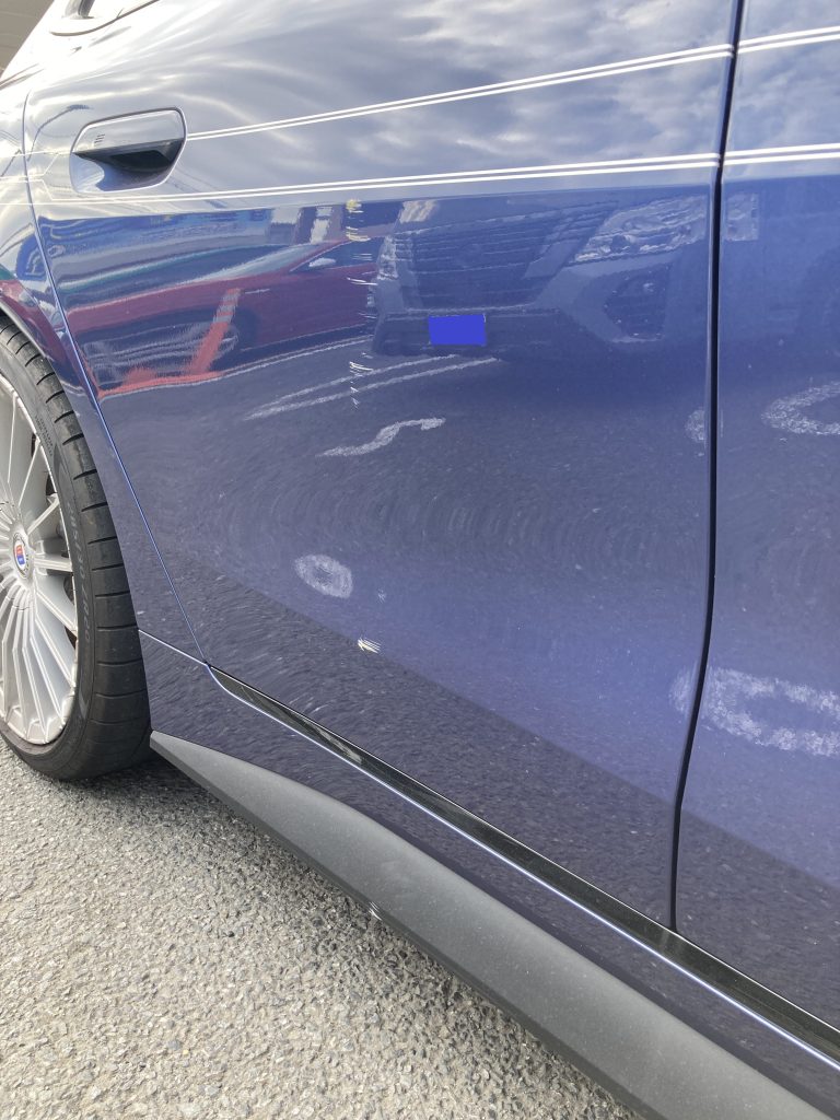 アルピナ、B4、リアドア、デコライン、キズ、修理、交換、