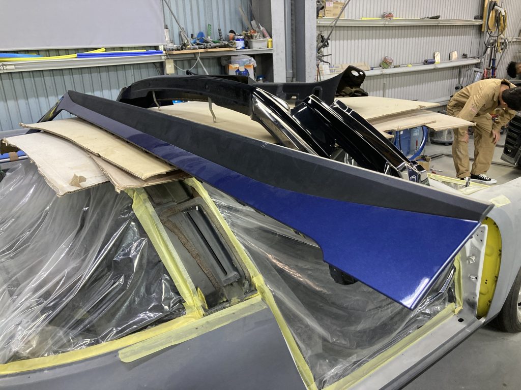 アルピナ、B4、リアドア、デコライン、キズ、修理、交換、