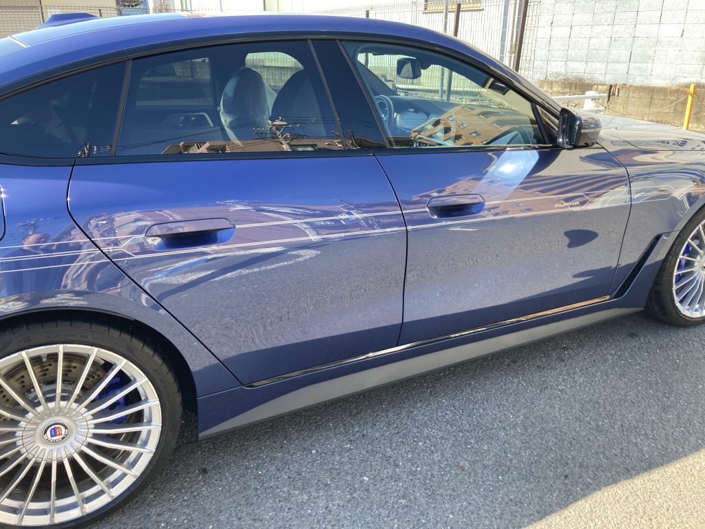 アルピナ、B4、リアドア、デコライン、キズ、修理、交換、