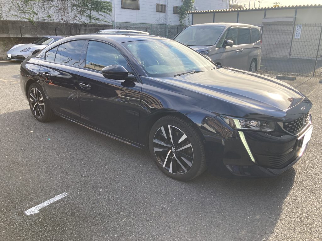 プジョー508、フロントドア、リアドア、クォーターパネル、キズ、凹み、修理、交換、塗装、