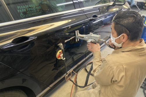 フォルクスワーゲン、パサート、 フロントバンパー、フロントフェンダー、リアドア、リアバンパー、キズ、凹み、修理、塗装、