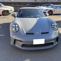ポルシェ、992、GT3、フロントバンパー、キズ、凹み、修理、塗装、