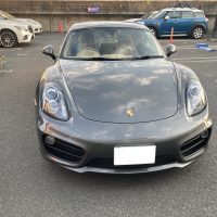 ポルシェ、ケイマン、フロントスポイラー、フロントフロアーパネル、キズ、凹み、変形、修理、交換、塗装、