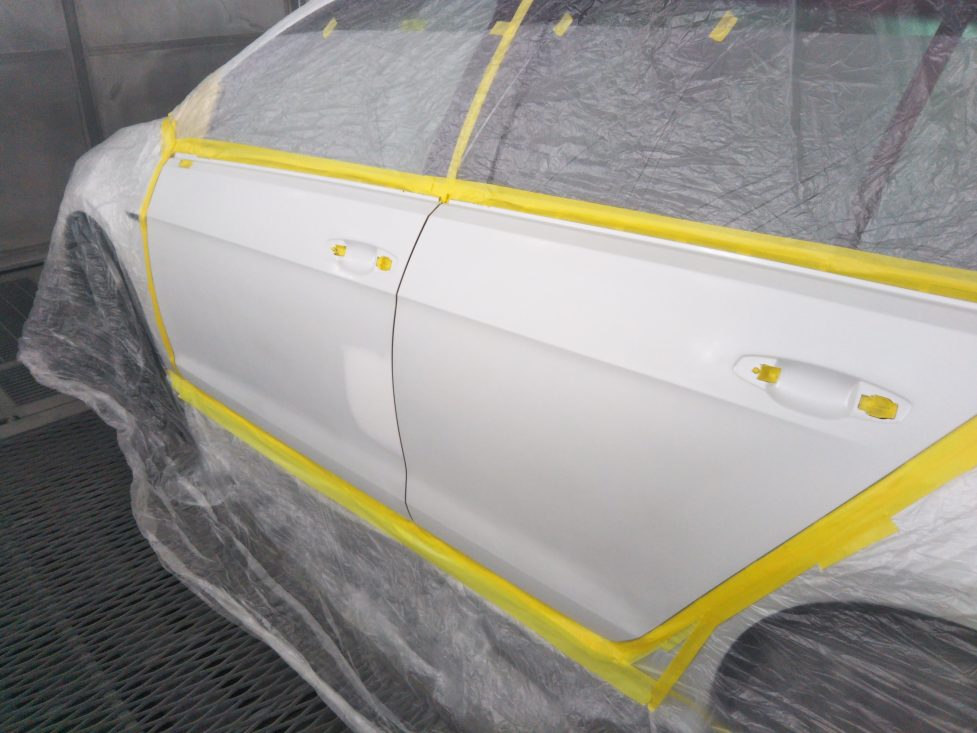 フォルクスワーゲン、ゴルフ、フロントドア、リアドア、凹み、修理、デカール、交換、