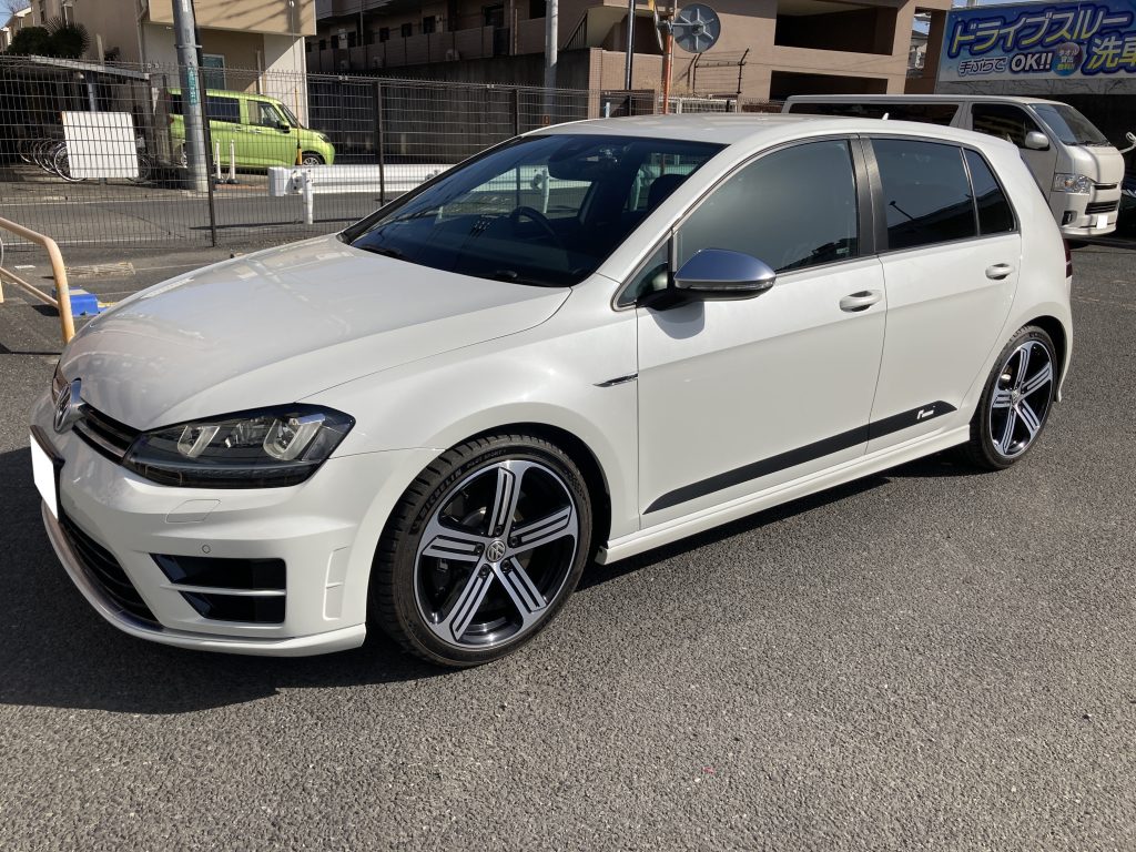 フォルクスワーゲン、ゴルフ、フロントドア、リアドア、凹み、修理、デカール、交換、