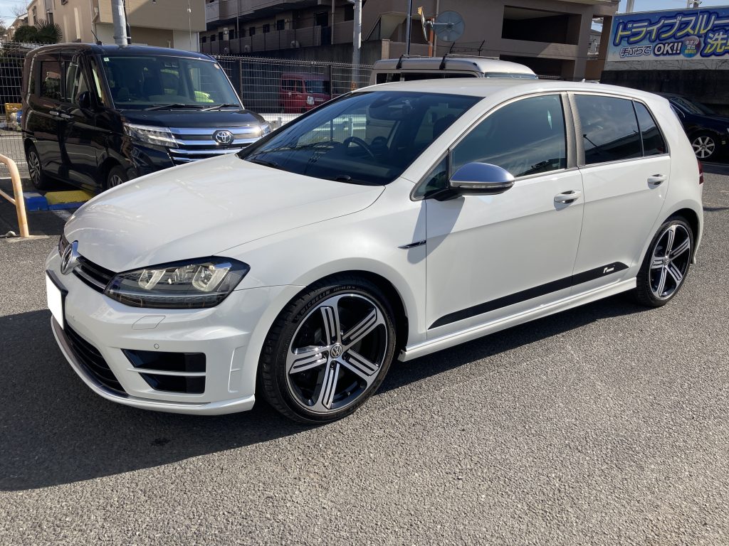 フォルクスワーゲン、ゴルフ、フロントドア、リアドア、凹み、修理、デカール、交換、