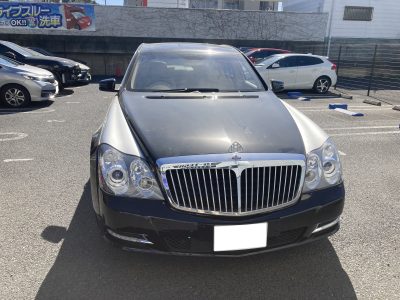 メルセデスベンツ、マイバッハ、Sクラス、リアドア、クォーターパネル、キズ、凹み、修理、塗装、